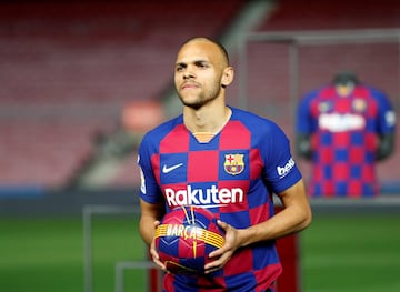 Presentación de Martin Braithwaite con el Barcelona 