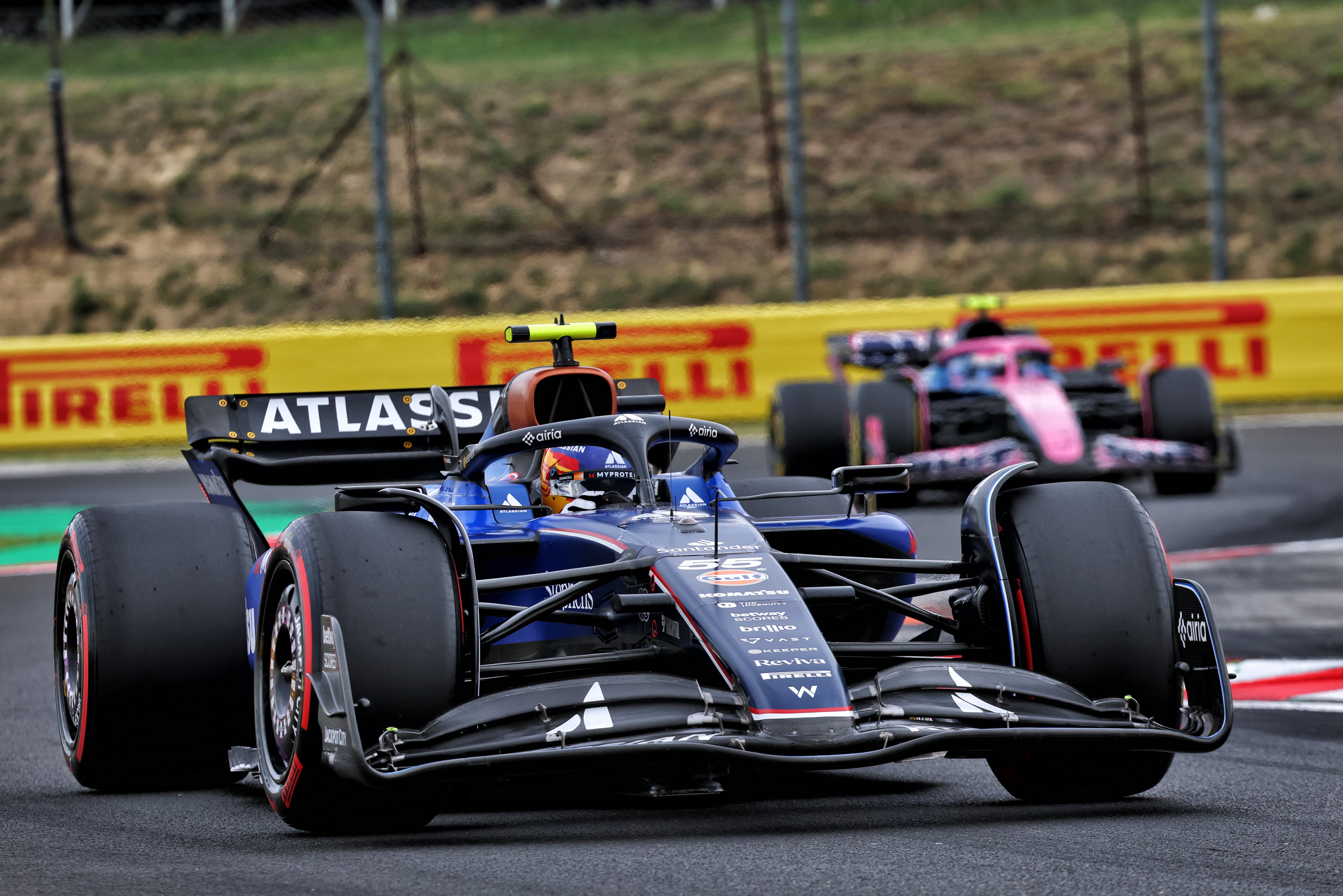 Carlos Sainz, durante la carrera del GP de Hungría de Fórmula 1.