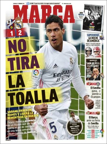 "Varane vale por dos"... las portadas deportivas de hoy