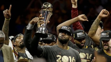 5. Lebron James hace su sueño realidad y le da a Cleveland su primer campeonato de la NBA.