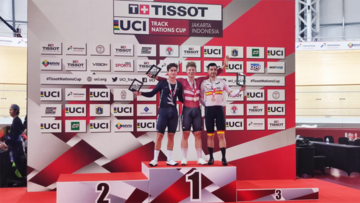 Podium de la carrera.