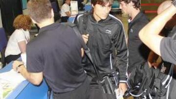 <b>EN A CORUÑA. </b>La expedición celeste partió ayer del aeropuerto de Alvedro.