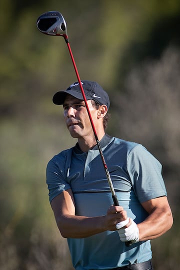 El tenista manacor Rafa Nadal est participando en el Balearic Golf Championship de la localidad mallorquina de Llucmajor.