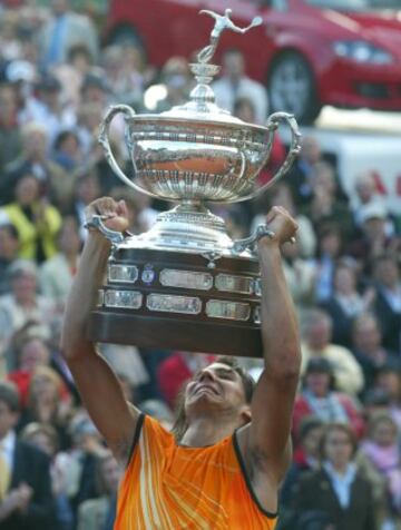 Ganó a Juan Carlos Ferrero por 6-1, 7-6 y 6-3.