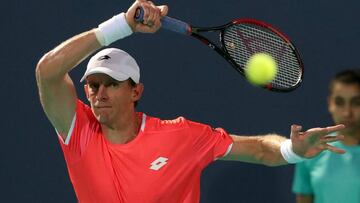 Tennis - Mubadala World Tennis Championship, Abu Dhabi, United Arab Emirates - December 27, 2018  South Africa&#039;s Kevin Anderson in action during his match against South Korea&#039;s Chung Hyeon REUTERS/Suhaib Salem