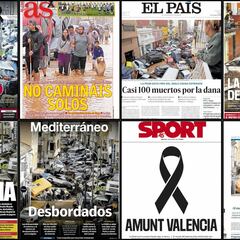 “No camináis solos”: la prensa copa sus portadas con la catástrofe de la DANA
