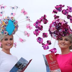 Sombreros imposibles en el Hipódromo de Galway