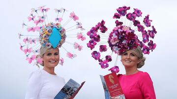 Sombreros imposibles en el Hipódromo de Galway