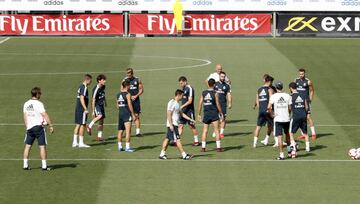 El entrenamiento del Real Madrid antes de viajar a Girona