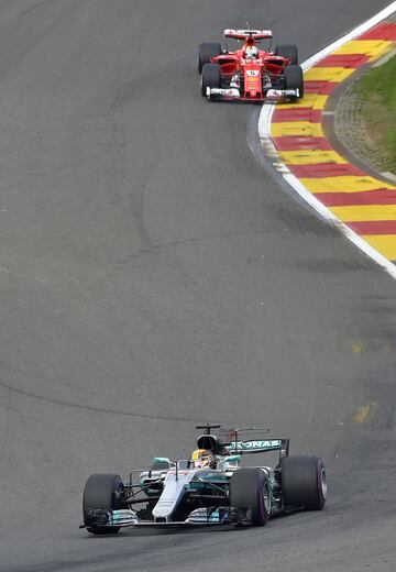 Lewis Hamilton y Sebastian Vettel.