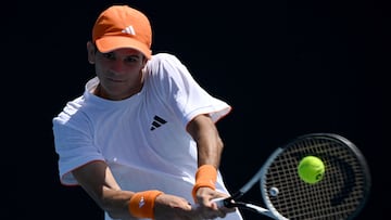 Rafa Jodar, en su partido contra Jakub Mensik.