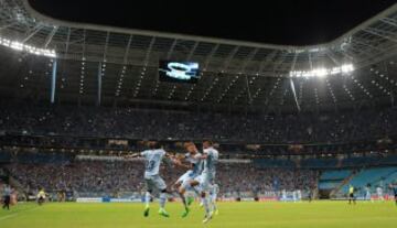 El duelo entre Iquique y Gremio, en imágenes