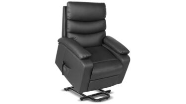 Este sillón relax eléctrico es reclinable y tiene función masaje