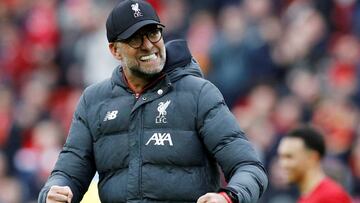 Klopp, en un partido del Liverpool.