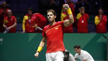19/11/19 TENIS COPA DAVIS CUP MADRID FINALS 2019 CROACIA - SELECCION ESPAÑOLA ESPAÑA
BORNA GOJO - RAFAEL NADAL
ALEGRIA