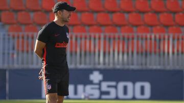 Simeone durante un entrenamiento.