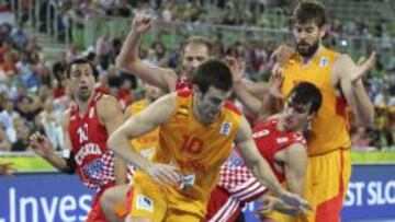 Claver durante el partido por el bronce del Eurobasket.