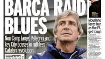 Manuel Pellegrini zer&iacute;a uno de los candidatos para llegar a Barcelona, seg&uacute;n Daily Mirror.