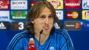 Luka Modric, hoy en rueda de prensa