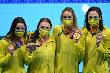 Natación, relevos 4x100 | Récord olímpico: 3:51.60 minutos