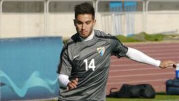 El centrocampista chileno del Málaga CF, Pedro Morales.