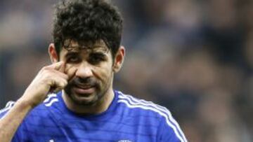 Diego Costa en un partido ante el Newcastle