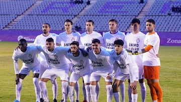 Alineación del Real Jaén de un partido amistoso contra el Granada.