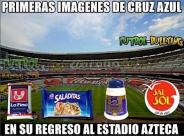 Cruz Azul regresa al Azteca y los memes temen por la maldición