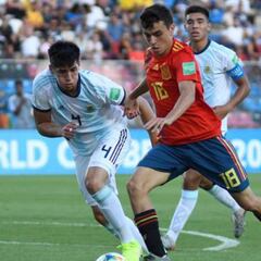 Pedri, debut con España sub-19 ante Dinamarca