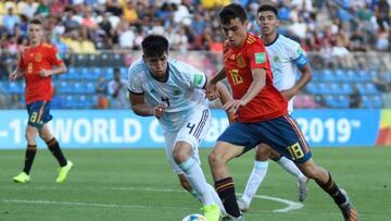 Pedri, debut con España sub-19 ante Dinamarca