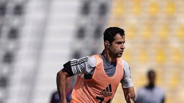 DOHA, QATAR - NOVEMBER 18: Referee Abdulrahman Al-Jassim of Qatar in training during the Referees Media Day ahead of the official start of FIFA World Cup Qatar 2022 at Qatar Sports Club on November 18, 2022 in Doha, Qatar. (Photo by Christopher Lee/Getty Images)