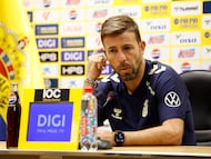 14/03/2026 FUTBOL SEGUNDA DIVISION TEMPORADA 25/26 UD LAS PALMAS Rueda de prensa de Luis Garcia