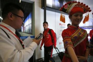 El pintoresco arribo de la Roja a China