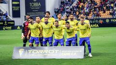 01/11/2018 PARTIDO COPA DEL REY DIECISEISAVOS DE FINAL CADIZ-ESPANYOL ONCE DEL CADIZ