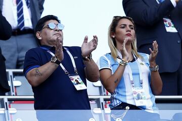 Diego Armando Maradona en el Kazán Arena.