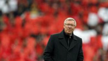 Sir Alex Ferguson, durante su último partido en Old Trafford como entrenador del Manchester United este mes de mayo.
