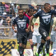 Los goles de Castillo no le alcanzaron a Pumas ante América
