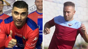 José Antonio Reyes y Diego Capel, jugadores del Extremadura.