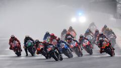La salida de MotoGP en Indonesia.