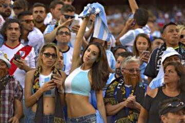 Fans en el Argentina vs Chile.