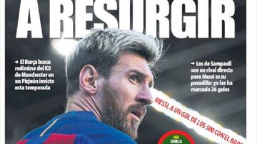 Messi en la portada de Mundo Deportivo. 