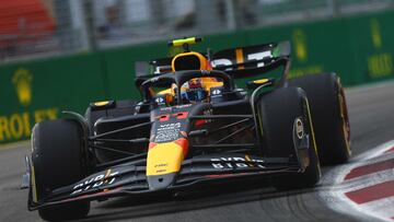 Así le fue a Checo Pérez en las prácticas libres del GP de Singapur