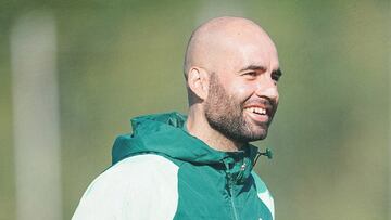 Claudio Giráldez, técnico del Celta Fortuna, durante un entrenamiento.