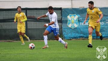 Imagen del partido entre el UD Güímar y el Tenerife B.