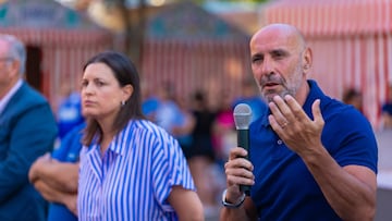 Monchi, en la movilización de San Fernando.