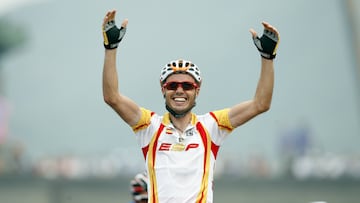Samuel S¨¢nchez consigue la medalla de oro en la prueba en ruta de los Juegos Ol¨ªmpicos de Pek¨ªn 2008