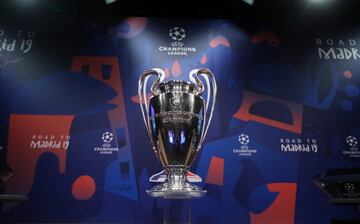 El trofeo que el equipo vencedor de esta edición de la Champions League levantará en el Wanda Metropolitano. 