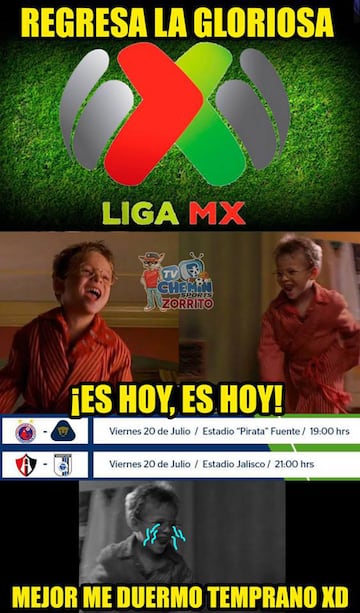 Los memes de Pumas, Veracruz, Atlas y Querétaro de la jornada 1