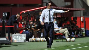 Unai Emery, en Mallorca.