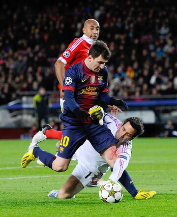 Fecha: 05-12-2012 | Partido: Barcelona - Benfica | Lesión: Contusión ósea en la cara externa de la rodilla izquierda